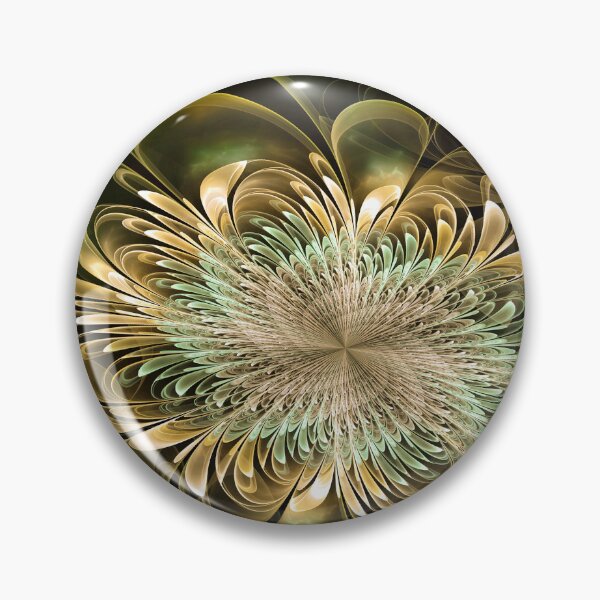 Item preview, Fractal Flower Shaped Jewellery Warm Colors designed and sold by miraminerva09.