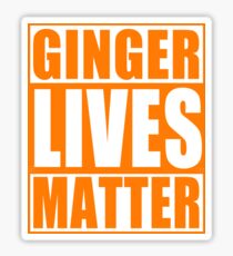 Irish Ginger Lives Matter St Patricks Day Sticker