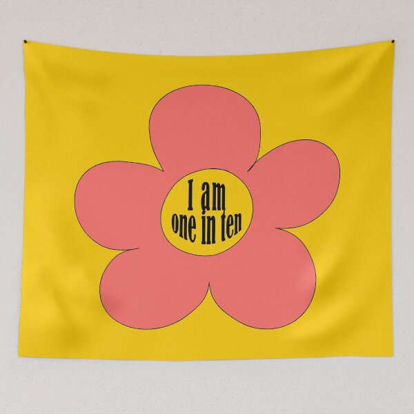 Item preview, "I am one in ten" flower designed and sold by triplewatersign.