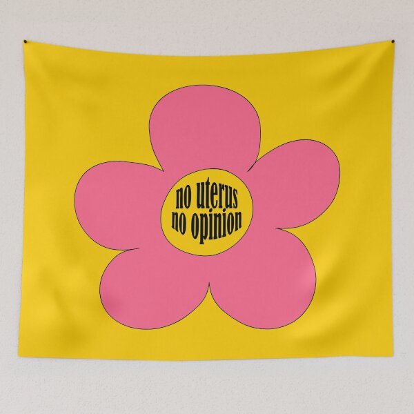 Item preview, "no uterus no opinion" flower designed and sold by triplewatersign.