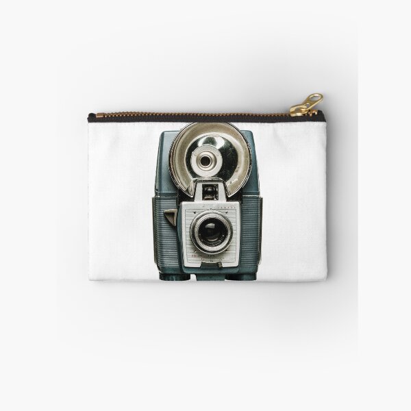 Item preview, Vintage Blue Film Camera with Flash - Retro  designed and sold by inkandmoth.