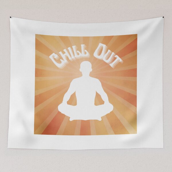 Item preview, Vintage Chill Out Meditation with Sun Rays Design designed and sold by podguy.