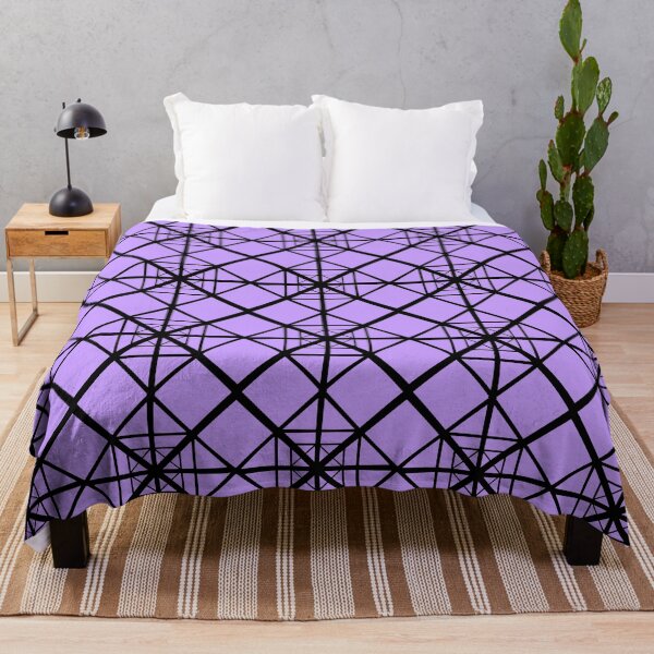 Item preview, Geometric light purple and black Pattern designed and sold by DemonicGloom.