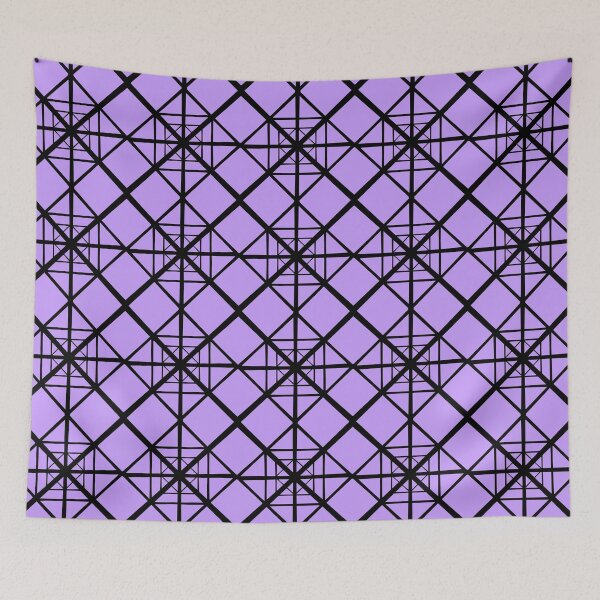Item preview, Geometric light purple and black Pattern designed and sold by DemonicGloom.