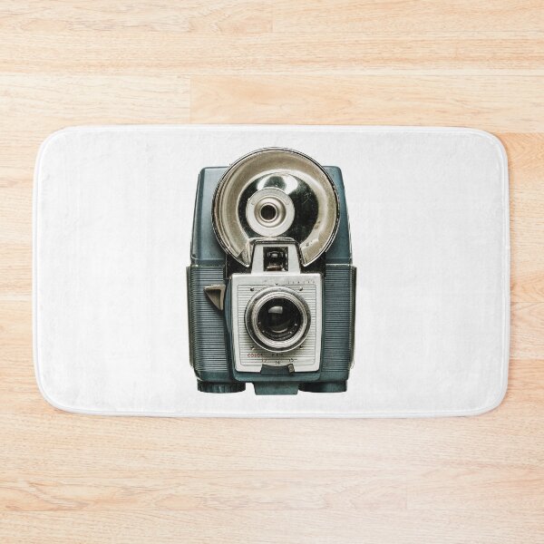 Item preview, Vintage Blue Film Camera with Flash - Retro  designed and sold by inkandmoth.