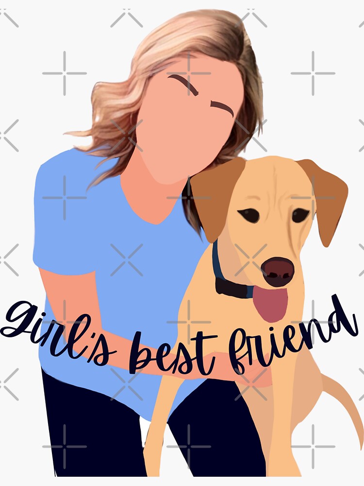 Girls Best Friend Sticker By Lindsey2022 Redbubble 