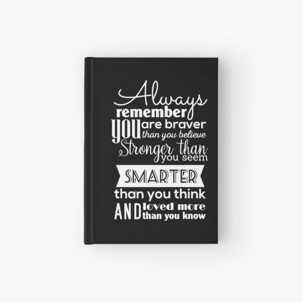 Item preview, Always Remember You Are Braver Than You Believe Stronger Than You Seem Smarter Than You Think designed and sold by ZimbomDesigner.