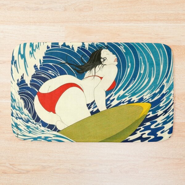 Item preview, Wave Off Kanagawa | Yoshio Okada – Surfer Girl designed and sold by TeeARTHY.