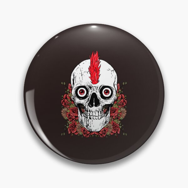 Item preview, a-skull-with-a-mohawk-   designed and sold by oTZI-Tshirts.