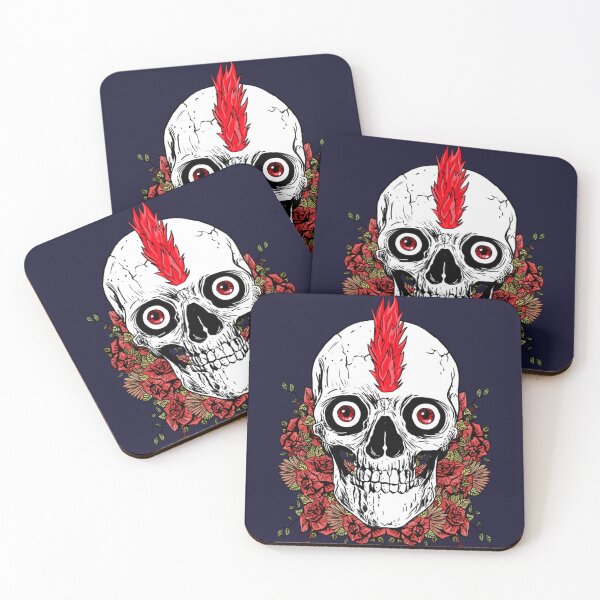 Item preview, a-skull-with-a-mohawk-   designed and sold by oTZI-Tshirts.