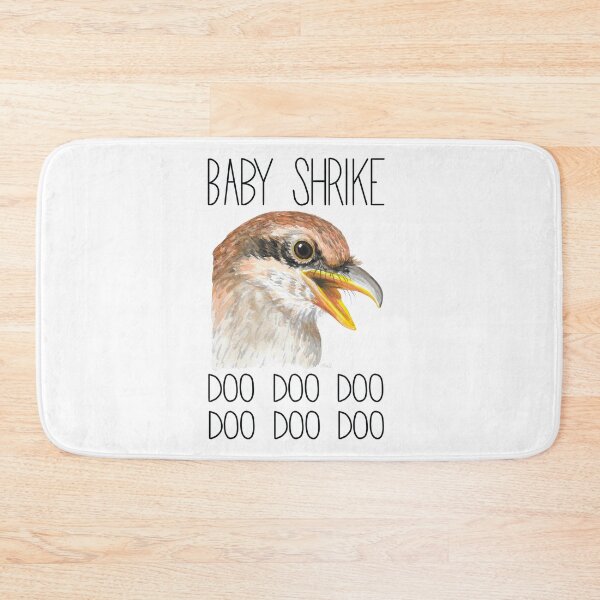 Item preview, Baby Shrike (Bull-headed Shrike) designed and sold by LauraWolfArtist.