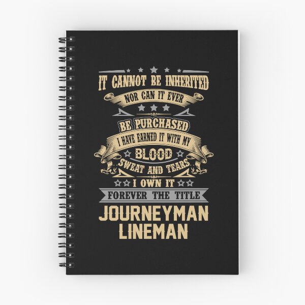 Item preview, Journeyman Lineman T Shirt - Forever The Title Job Gift Item Tee designed and sold by celiagomez456.