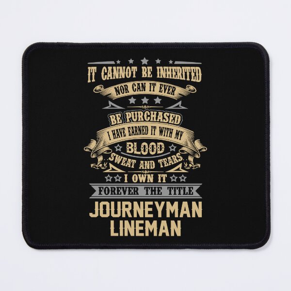Item preview, Journeyman Lineman T Shirt - Forever The Title Job Gift Item Tee designed and sold by celiagomez456.