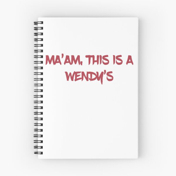 Item preview, Ma'am this is a wendy's designed and sold by vooART.