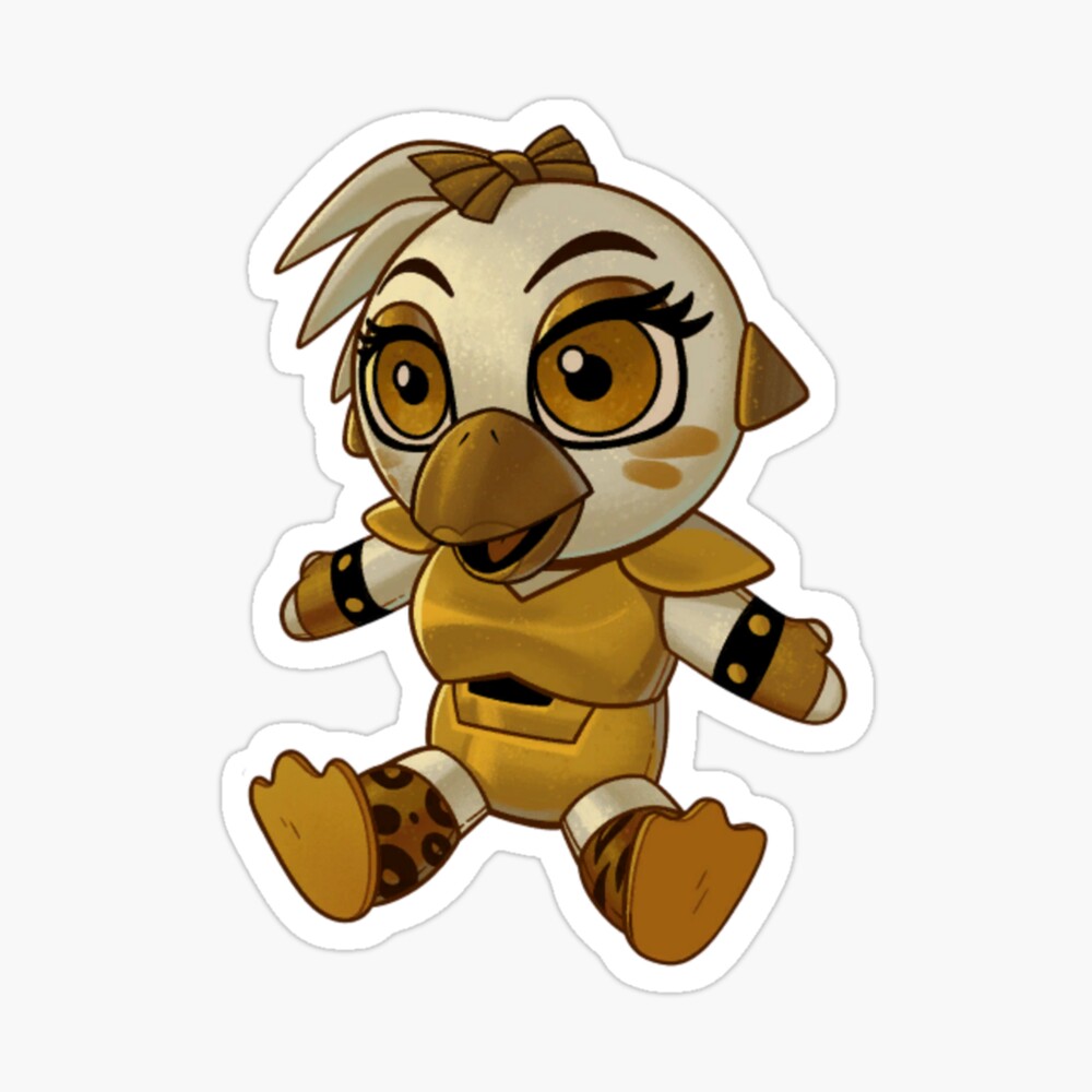 Golden Glam Chica Plush | Magnet