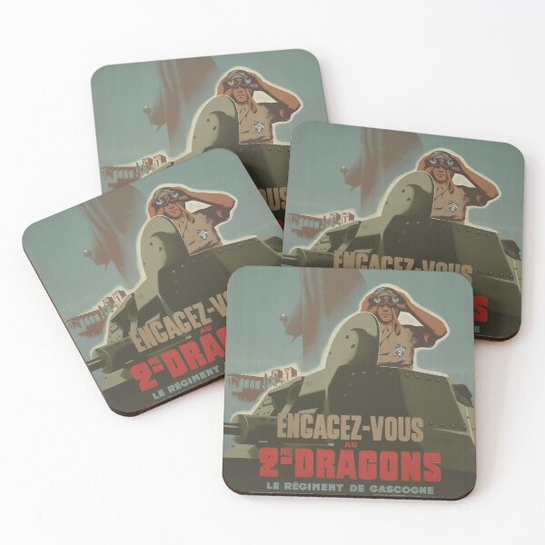 Item preview, Old French Army Recruitment Poster (2e Regiment Dragons) designed and sold by TJHarr.