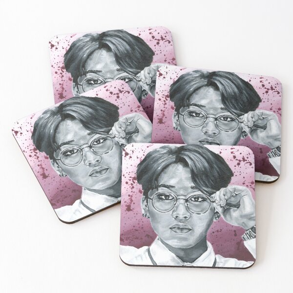 Item preview, Jimin Splatter Portrait  designed and sold by cuttlecactus.