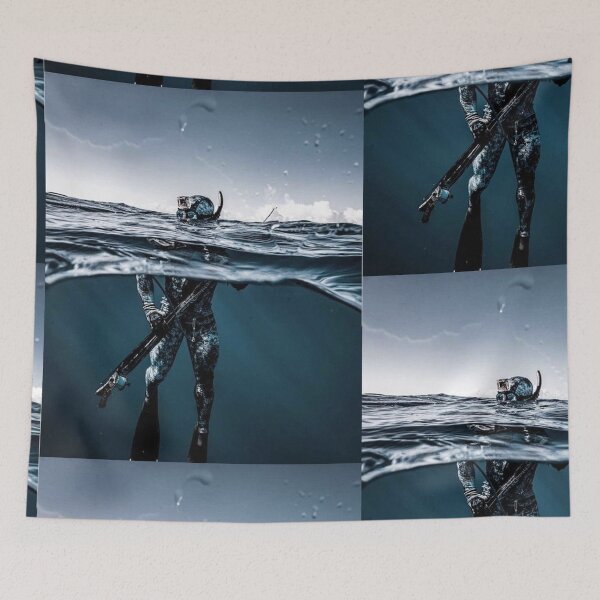 Item preview, high quiltiy Spearfishing picture - 2022 gift idea for freediving - spearfising lovers  designed and sold by Live  Today.