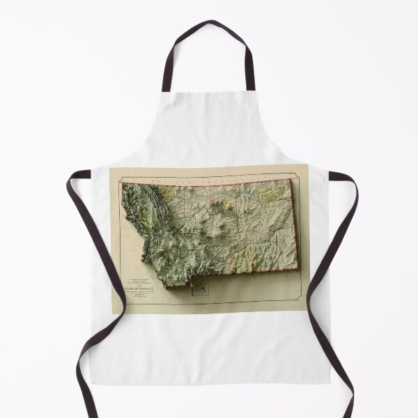 Item preview, 1897 Montana Relief Map 3D digitally-rendered designed and sold by ThinkAboutMaps.