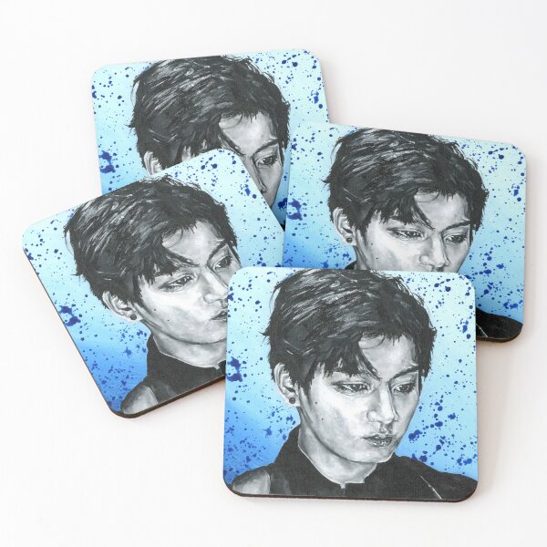 Item preview, Jungkook Splatter Portrait  designed and sold by cuttlecactus.