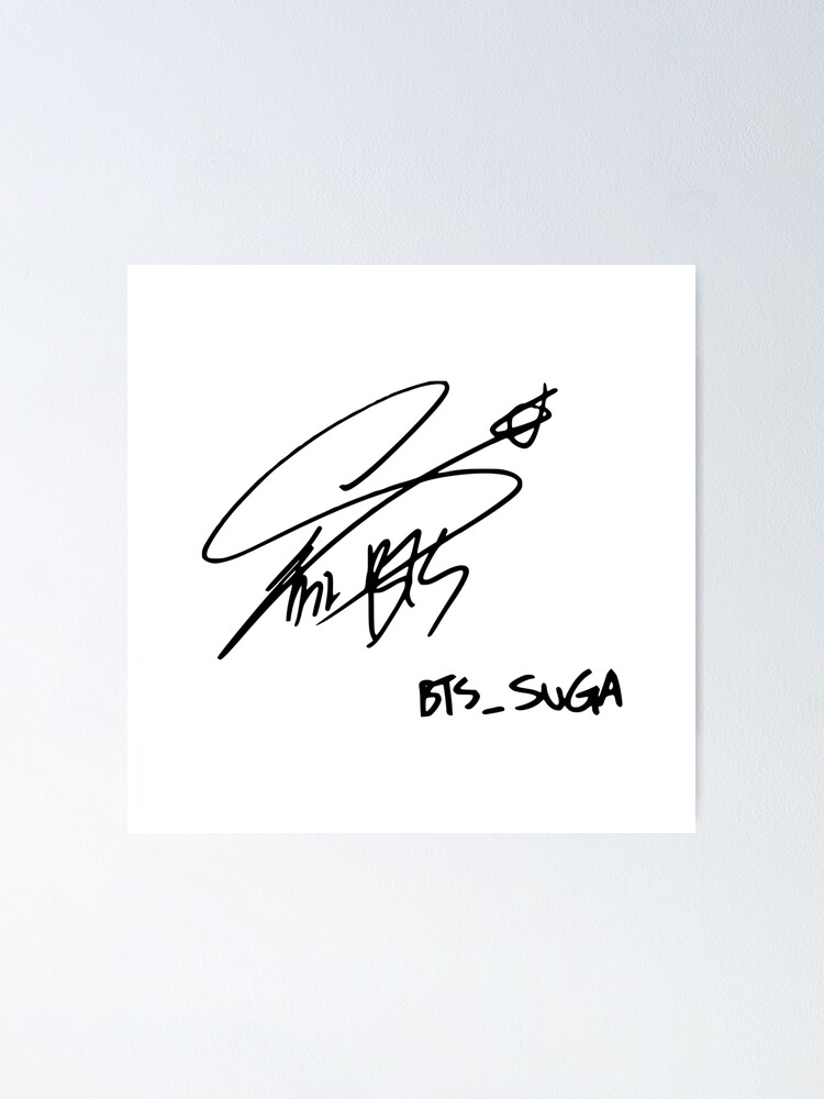 BTS BIL ポニカ SUGA サイン BTS Suga signature