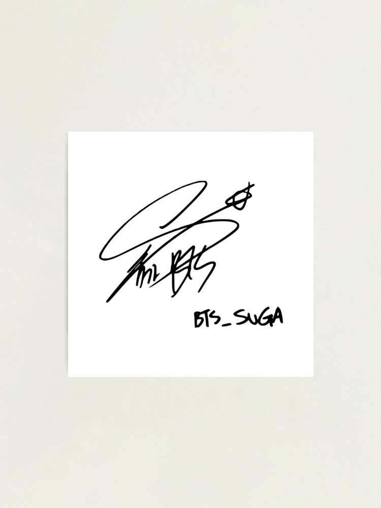 BTS BIL ポニカ SUGA サイン fpp,x_large,lustre,
