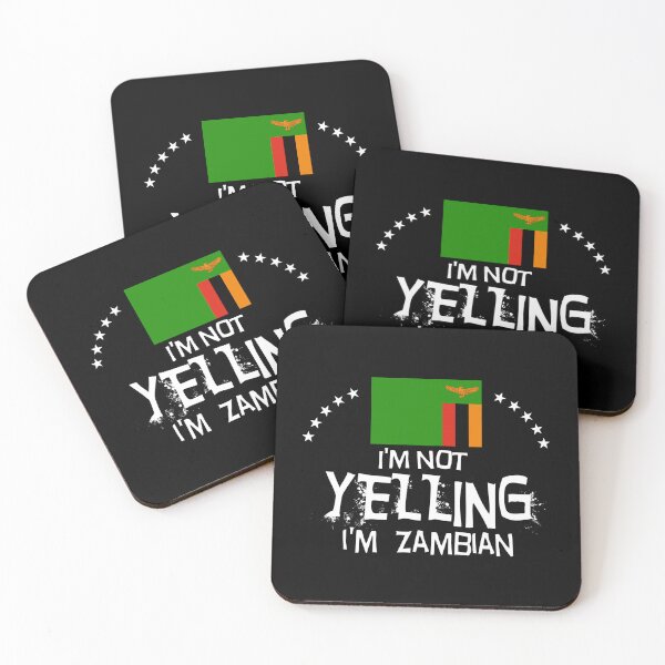 Item preview,  Flag  of Zambia - I'm not yelling I'm  Zambian designed and sold by obedtheartist.