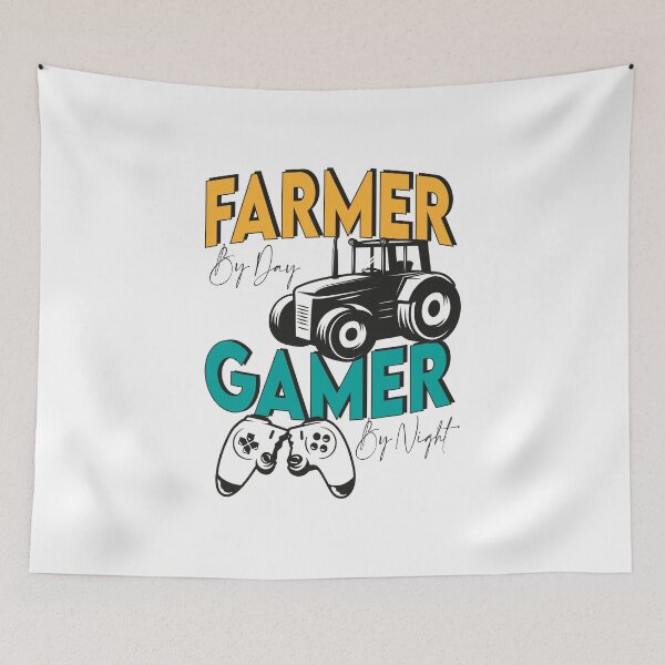 Item preview, Farmer By Day Gamer By Night designed and sold by MqHStore.