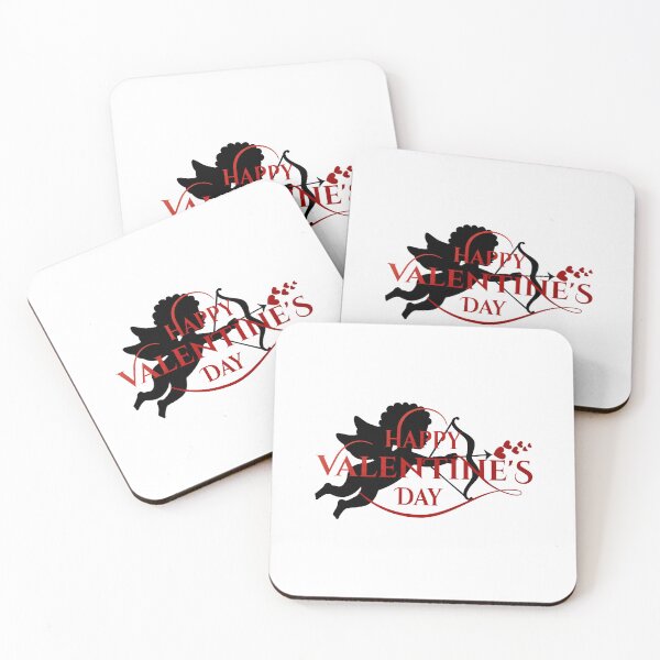 Item preview, Cupid Hearts Valentine’s Day (Red/Black) designed and sold by PawsitiveMum.
