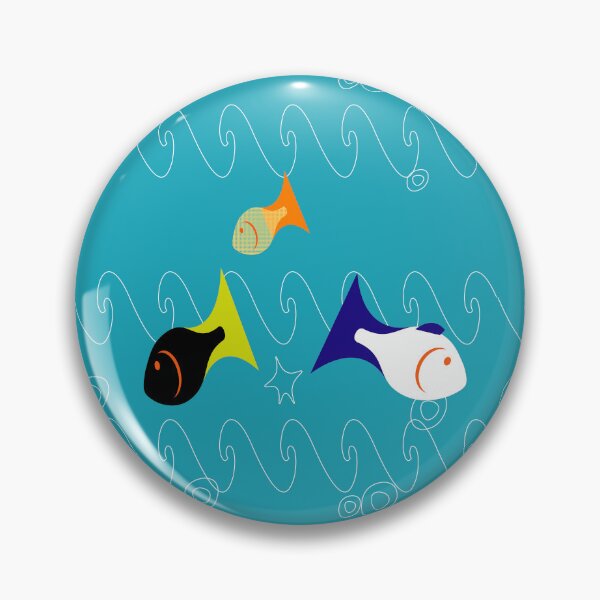 Item preview,  Patterns Bleu 03 GOLDEN FISH  designed and sold by AZEM-ST.