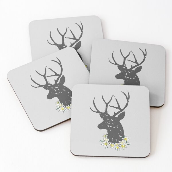 Item preview, Stag With Edelweiss Flowers Oktoberfest  designed and sold by ElJimmo.