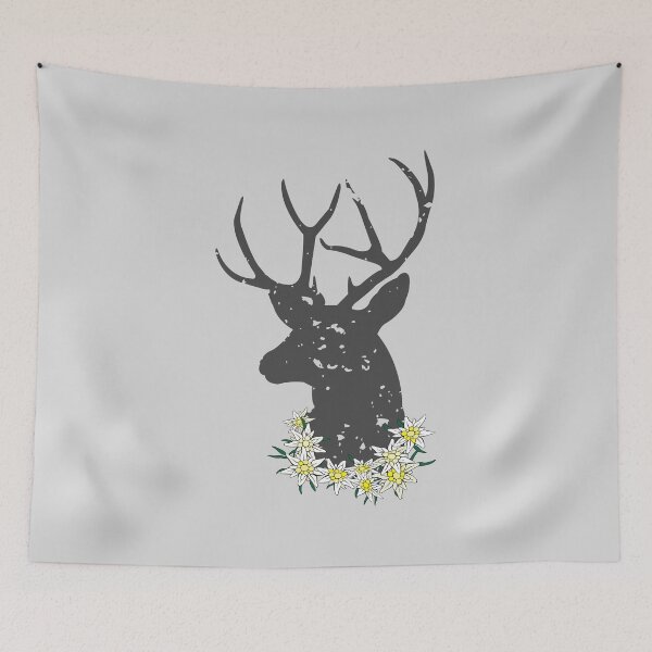 Item preview, Stag With Edelweiss Flowers Oktoberfest  designed and sold by ElJimmo.