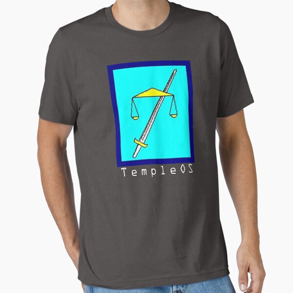 Item preview, TempleOS Text Logo designed and sold by drizzly.