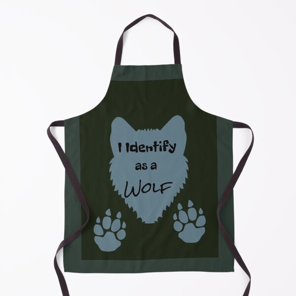 Item preview, I Identify As A Wolf--Animal Alter Graphic (Forest Vibes and Grey) designed and sold by GladBlackLamb.