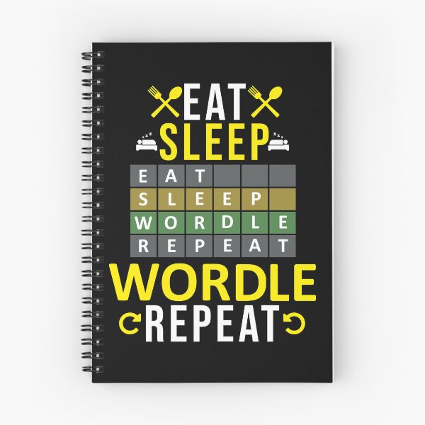 Aperçu de l'œuvre manger dormir wordle répéter créée et vendue par euktud.