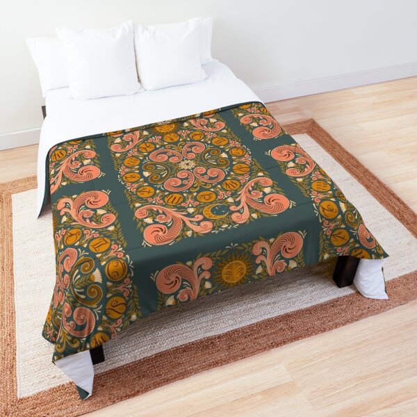 Zodiac Wheel Rosemaling Comforter