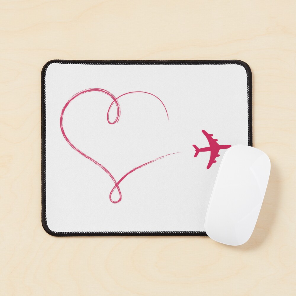 Heart shaped icon in air, made by plane Tote Bag for Sale by pixxart