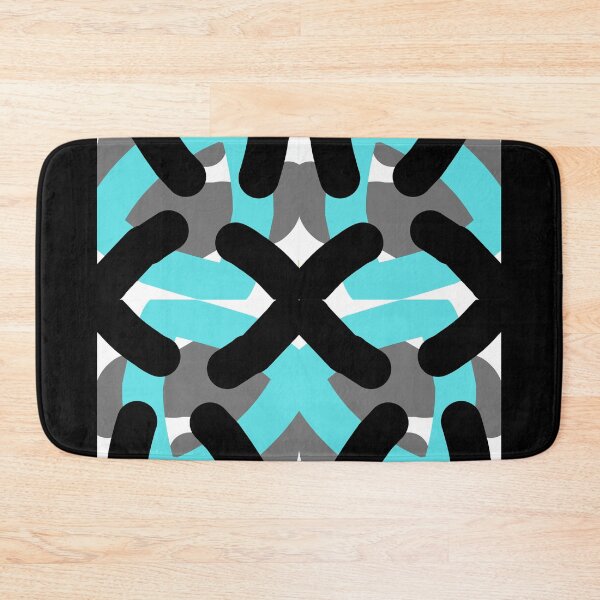 Item preview, Teal, Gray, Black Tribal Like Print  designed and sold by khamm123.