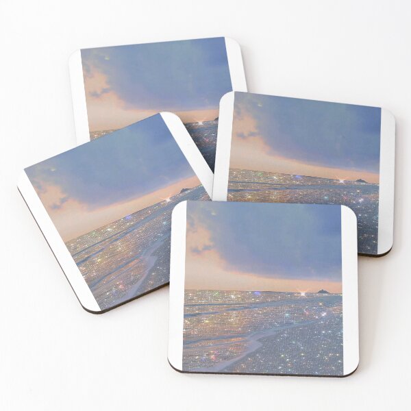 Item preview, Aesthetic Sparkling Beach , waves , sunset ,  designed and sold by BeTheVibe.