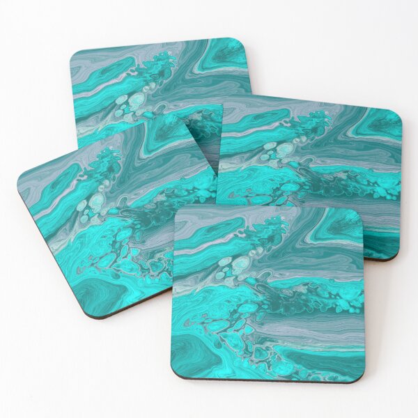 Item preview, Aqua Blue Abstract Geode designed and sold by SparkyMae.