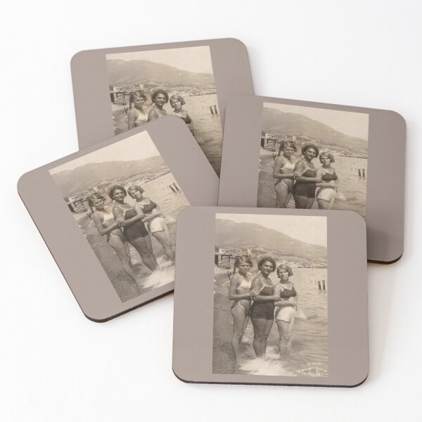 Item preview, Soviet bathers, Yalta, 1938, old photo designed and sold by Rashkin.