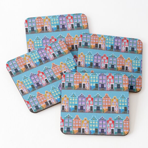 Item preview, Amsterdam Houses designed and sold by Hollyroseart.