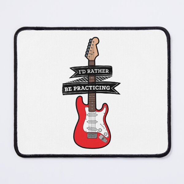 Item preview, I'd Rather Be Practicing - Red Electric Guitar designed and sold by bloody-L.