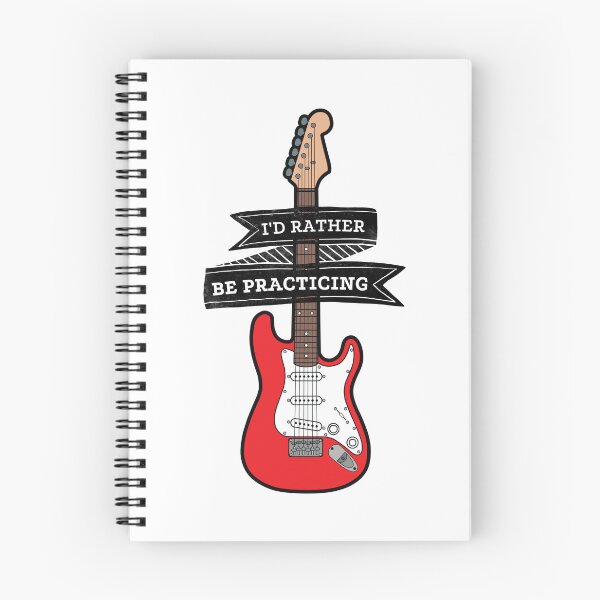 Item preview, I'd Rather Be Practicing - Red Electric Guitar designed and sold by bloody-L.