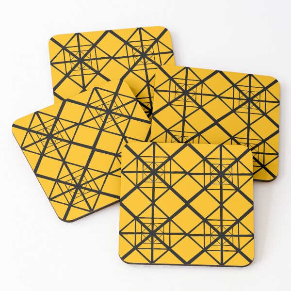 Item preview, Geometric yellow and black Pattern designed and sold by DemonicGloom.
