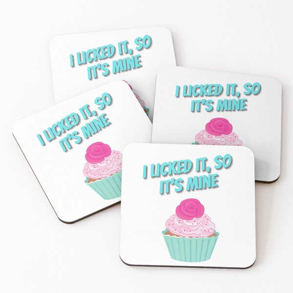 Item preview, I Licked It So It's Mine - Pink Frosted designed and sold by Flip Your Pancake.