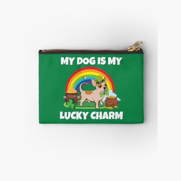 Item preview, Mi perro es mi amuleto de la suerte Día de San Patricio - Regalo de perro Chihuahua de amuleto de la suerte designed and sold by BronikowskiART.