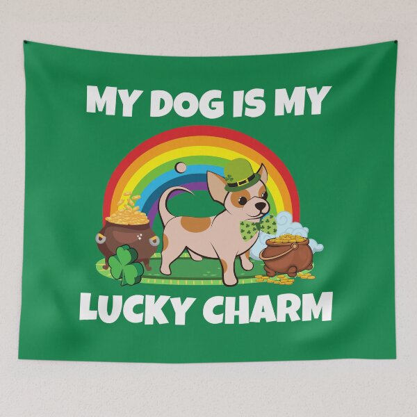 Item preview, My Dog Is My Lucky Charm St Patricks Day - Lucky Charm Chihuahua Dog Gift designed and sold by BronikowskiART.