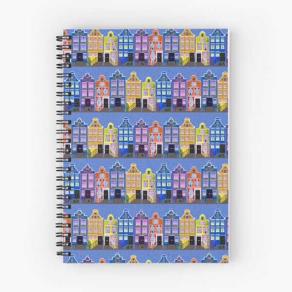 Item preview, Amsterdam Houses - purple designed and sold by Hollyroseart.