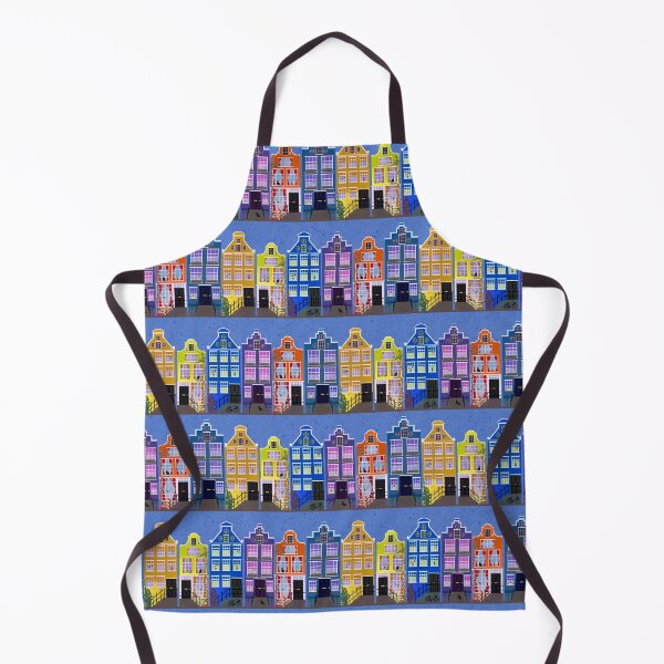Item preview, Amsterdam Houses - purple designed and sold by Hollyroseart.
